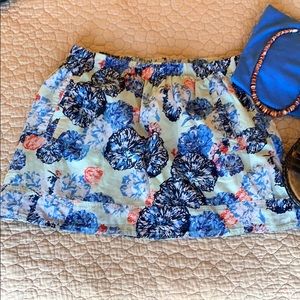 “J Crew” Colorful Floral Skirt